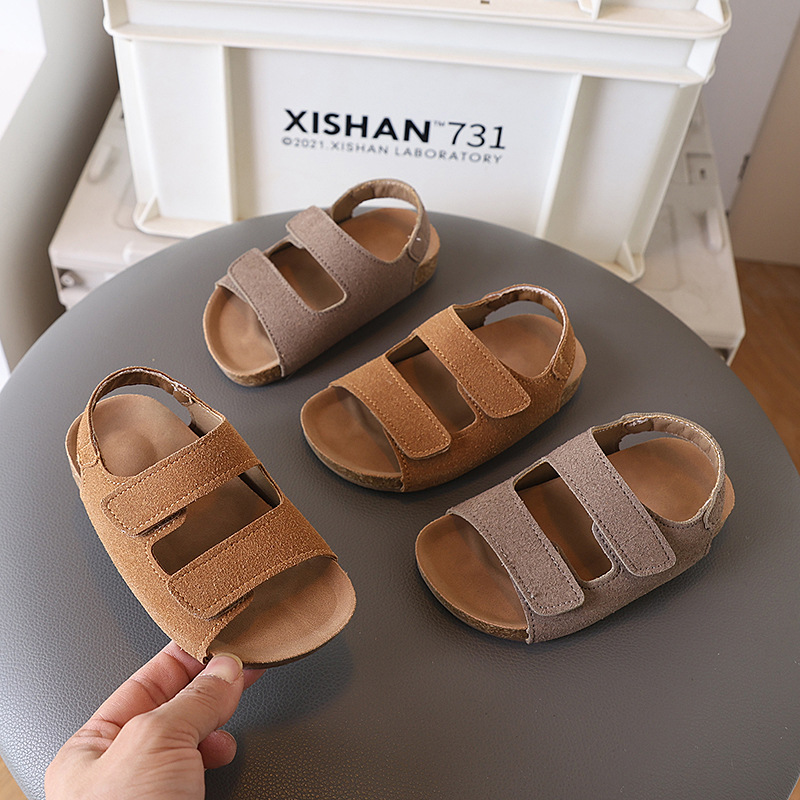 Baby Products Brand - Sandali in pelle scamosciata per bambini